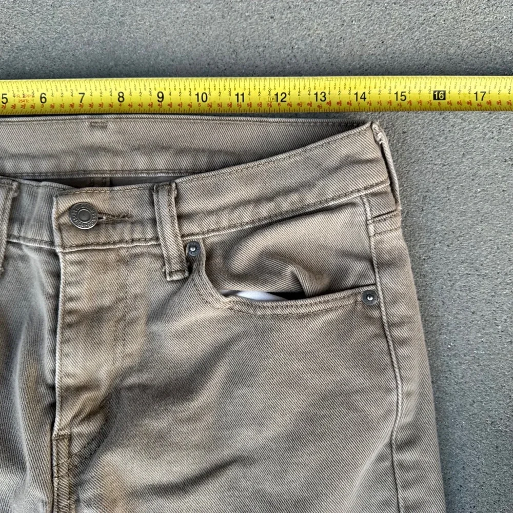 Levi's 511 Slim Fit Tan Khaki Denim Pants Men 29x32